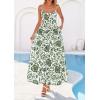 image:imagePRETTYGARDEN Womens 2026 Spring Boho Maxi Dress Eyelet Floral Long Flowy Sundresses Summer Beach Vacation ClothesFloral White Army Green