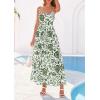 image:imagePRETTYGARDEN Womens 2026 Spring Boho Maxi Dress Eyelet Floral Long Flowy Sundresses Summer Beach Vacation ClothesFloral White Army Green