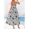 image:imagePRETTYGARDEN Womens 2026 Spring Boho Maxi Dress Eyelet Floral Long Flowy Sundresses Summer Beach Vacation ClothesFloral White Black