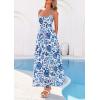 image:imagePRETTYGARDEN Womens 2026 Spring Boho Maxi Dress Eyelet Floral Long Flowy Sundresses Summer Beach Vacation ClothesFloral White Blue