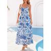 image:imagePRETTYGARDEN Womens 2026 Spring Boho Maxi Dress Eyelet Floral Long Flowy Sundresses Summer Beach Vacation ClothesFloral White Blue