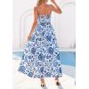 image:imagePRETTYGARDEN Womens 2026 Spring Boho Maxi Dress Eyelet Floral Long Flowy Sundresses Summer Beach Vacation ClothesFloral White Blue
