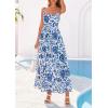 image:imagePRETTYGARDEN Womens 2026 Spring Boho Maxi Dress Eyelet Floral Long Flowy Sundresses Summer Beach Vacation ClothesFloral White Blue