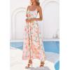 image:imagePRETTYGARDEN Womens 2026 Spring Boho Maxi Dress Eyelet Floral Long Flowy Sundresses Summer Beach Vacation ClothesFloral White Multicolored