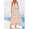 image:imagePRETTYGARDEN Womens 2026 Spring Boho Maxi Dress Eyelet Floral Long Flowy Sundresses Summer Beach Vacation ClothesFloral White Multicolored