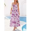 image:imagePRETTYGARDEN Womens 2026 Spring Boho Maxi Dress Eyelet Floral Long Flowy Sundresses Summer Beach Vacation ClothesFloral White Purple