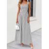 image:imagePRETTYGARDEN Womens Maxi Striped Dress 2026 Summer Sleeveless Square Neck Smocked A Line Long Flowy Spring Vacation SundressBlack Striped