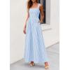image:imagePRETTYGARDEN Womens Maxi Striped Dress 2026 Summer Sleeveless Square Neck Smocked A Line Long Flowy Spring Vacation SundressBlue Striped