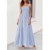 image:imagePRETTYGARDEN Womens Maxi Striped Dress 2026 Summer Sleeveless Square Neck Smocked A Line Long Flowy Spring Vacation SundressDark Blue Striped
