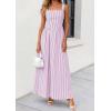 image:imagePRETTYGARDEN Womens Maxi Striped Dress 2026 Summer Sleeveless Square Neck Smocked A Line Long Flowy Spring Vacation SundressPurple Striped