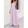 image:imagePRETTYGARDEN Womens Maxi Striped Dress 2026 Summer Sleeveless Square Neck Smocked A Line Long Flowy Spring Vacation SundressPurple Striped
