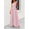 image:imagePRETTYGARDEN Womens Maxi Striped Dress 2026 Summer Sleeveless Square Neck Smocked A Line Long Flowy Spring Vacation SundressRed Striped