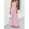 image:imagePRETTYGARDEN Womens Maxi Striped Dress 2026 Summer Sleeveless Square Neck Smocked A Line Long Flowy Spring Vacation SundressRed Striped