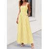 image:imagePRETTYGARDEN Womens Maxi Striped Dress 2026 Summer Sleeveless Square Neck Smocked A Line Long Flowy Spring Vacation SundressYellow Striped