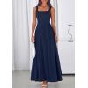 image:imagePRETTYGARDEN Womens Summer Dresses 2026 Sleeveless Elegant Square Neck Aline Swing Maxi Beach Wedding Guest Dress PocketsNavy