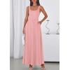 image:imagePRETTYGARDEN Womens Summer Dresses 2026 Sleeveless Elegant Square Neck Aline Swing Maxi Beach Wedding Guest Dress PocketsPink