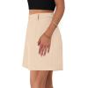 image:imagePRETTYGARDEN Shorts for Women Dressy 2026 Summer Elastic High Waisted Wide Leg Business Casual Work Shorts with PocketsApricot
