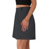 image:imagePRETTYGARDEN Shorts for Women Dressy 2026 Summer Elastic High Waisted Wide Leg Business Casual Work Shorts with PocketsGrey