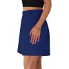 image:imagePRETTYGARDEN Shorts for Women Dressy 2026 Summer Elastic High Waisted Wide Leg Business Casual Work Shorts with PocketsNavy Blue