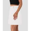 image:imagePRETTYGARDEN Shorts for Women Dressy 2026 Summer Elastic High Waisted Wide Leg Business Casual Work Shorts with PocketsWhite