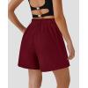 image:imagePRETTYGARDEN Shorts for Women Dressy 2026 Summer Elastic High Waisted Wide Leg Business Casual Work Shorts with PocketsWine Red
