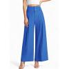 image:imagePRETTYGARDEN Womens Spring Wide Leg Palazzo Pants 2026 Trendy Loose Button High Waist Pleated Work Business Casual TrousersBlue