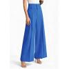 image:imagePRETTYGARDEN Womens Spring Wide Leg Palazzo Pants 2026 Trendy Loose Button High Waist Pleated Work Business Casual TrousersBlue