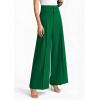 image:imagePRETTYGARDEN Womens Spring Wide Leg Palazzo Pants 2026 Trendy Loose Button High Waist Pleated Work Business Casual TrousersGreen