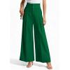 image:imagePRETTYGARDEN Womens Spring Wide Leg Palazzo Pants 2026 Trendy Loose Button High Waist Pleated Work Business Casual TrousersGreen