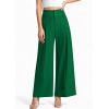 image:imagePRETTYGARDEN Womens Spring Wide Leg Palazzo Pants 2026 Trendy Loose Button High Waist Pleated Work Business Casual TrousersGreen