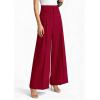 image:imagePRETTYGARDEN Womens Spring Wide Leg Palazzo Pants 2026 Trendy Loose Button High Waist Pleated Work Business Casual TrousersRed