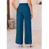 image:imagePRETTYGARDEN Womens Wide Leg Work Pants Business Casual High Waisted Loose Palazzo Trouser Summer ClothesDark Blue