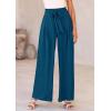 image:imagePRETTYGARDEN Womens Wide Leg Work Pants Business Casual High Waisted Loose Palazzo Trouser Summer ClothesDark Blue