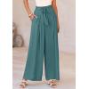 image:imagePRETTYGARDEN Womens Wide Leg Work Pants Business Casual High Waisted Loose Palazzo Trouser Summer ClothesSage Green