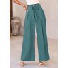 image:imagePRETTYGARDEN Womens Wide Leg Work Pants Business Casual High Waisted Loose Palazzo Trouser Summer ClothesSage Green