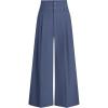 image:imagePRETTYGARDEN Womens Spring Wide Leg Palazzo Pants 2026 Trendy Loose Button High Waist Pleated Work Business Casual TrousersGrey Blue