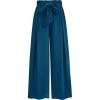 image:imagePRETTYGARDEN Womens Wide Leg Work Pants Business Casual High Waisted Loose Palazzo Trouser Summer ClothesDark Blue