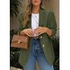 image:imagePRETTYGARDEN 2026 Blazers for Women Business Casual Long Sleeve Lapel Open Front Suit Jacket Work Blazer with PocketsArmy Green