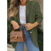 image:imagePRETTYGARDEN 2026 Blazers for Women Business Casual Long Sleeve Lapel Open Front Suit Jacket Work Blazer with PocketsArmy Green