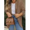 image:imagePRETTYGARDEN 2026 Blazers for Women Business Casual Long Sleeve Lapel Open Front Suit Jacket Work Blazer with PocketsBrown
