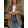 image:imagePRETTYGARDEN 2026 Blazers for Women Business Casual Long Sleeve Lapel Open Front Suit Jacket Work Blazer with PocketsBrown