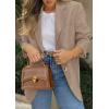 image:imagePRETTYGARDEN 2026 Blazers for Women Business Casual Long Sleeve Lapel Open Front Suit Jacket Work Blazer with PocketsCamel