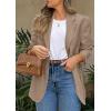 image:imagePRETTYGARDEN 2026 Blazers for Women Business Casual Long Sleeve Lapel Open Front Suit Jacket Work Blazer with PocketsCamel