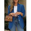 image:imagePRETTYGARDEN 2026 Blazers for Women Business Casual Long Sleeve Lapel Open Front Suit Jacket Work Blazer with PocketsDark Blue