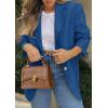 image:imagePRETTYGARDEN 2026 Blazers for Women Business Casual Long Sleeve Lapel Open Front Suit Jacket Work Blazer with PocketsDark Blue