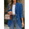 image:imagePRETTYGARDEN 2026 Blazers for Women Business Casual Long Sleeve Lapel Open Front Suit Jacket Work Blazer with PocketsDark Blue