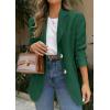 image:imagePRETTYGARDEN 2026 Blazers for Women Business Casual Long Sleeve Lapel Open Front Suit Jacket Work Blazer with PocketsDark Green