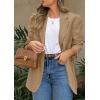 image:imagePRETTYGARDEN 2026 Blazers for Women Business Casual Long Sleeve Lapel Open Front Suit Jacket Work Blazer with PocketsDark Khaki