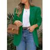 image:imagePRETTYGARDEN 2026 Blazers for Women Business Casual Long Sleeve Lapel Open Front Suit Jacket Work Blazer with PocketsGreen