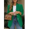 image:imagePRETTYGARDEN 2026 Blazers for Women Business Casual Long Sleeve Lapel Open Front Suit Jacket Work Blazer with PocketsGreen